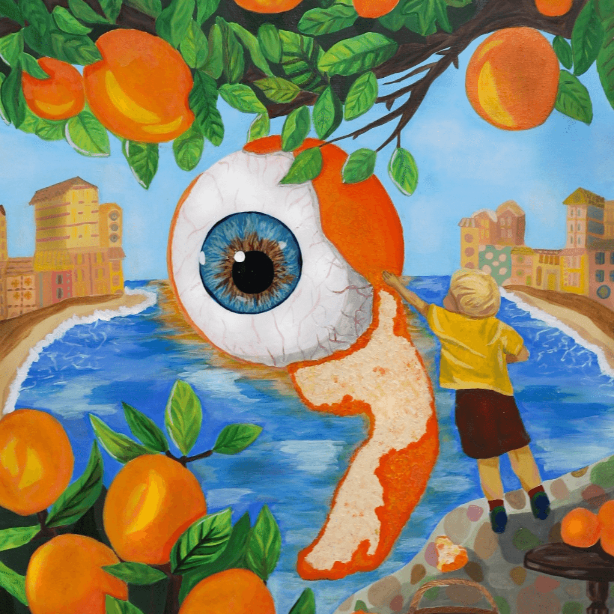 Curious Orange Eye