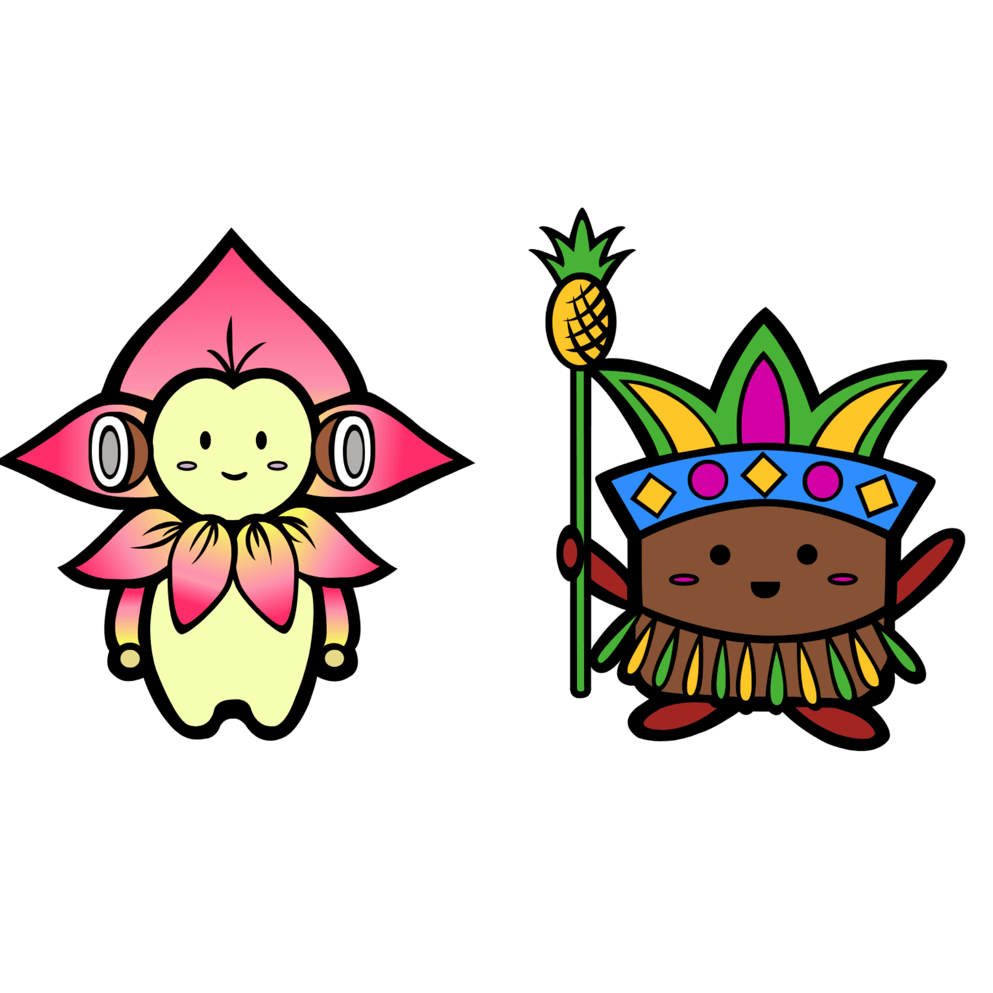 Hawaiian Mascot Design