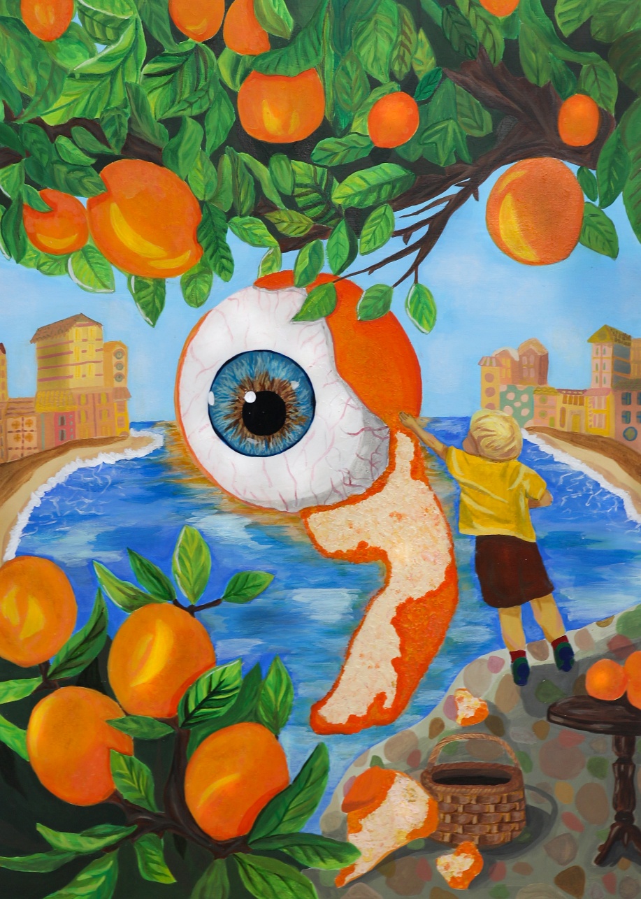 Curious Orange Eye
