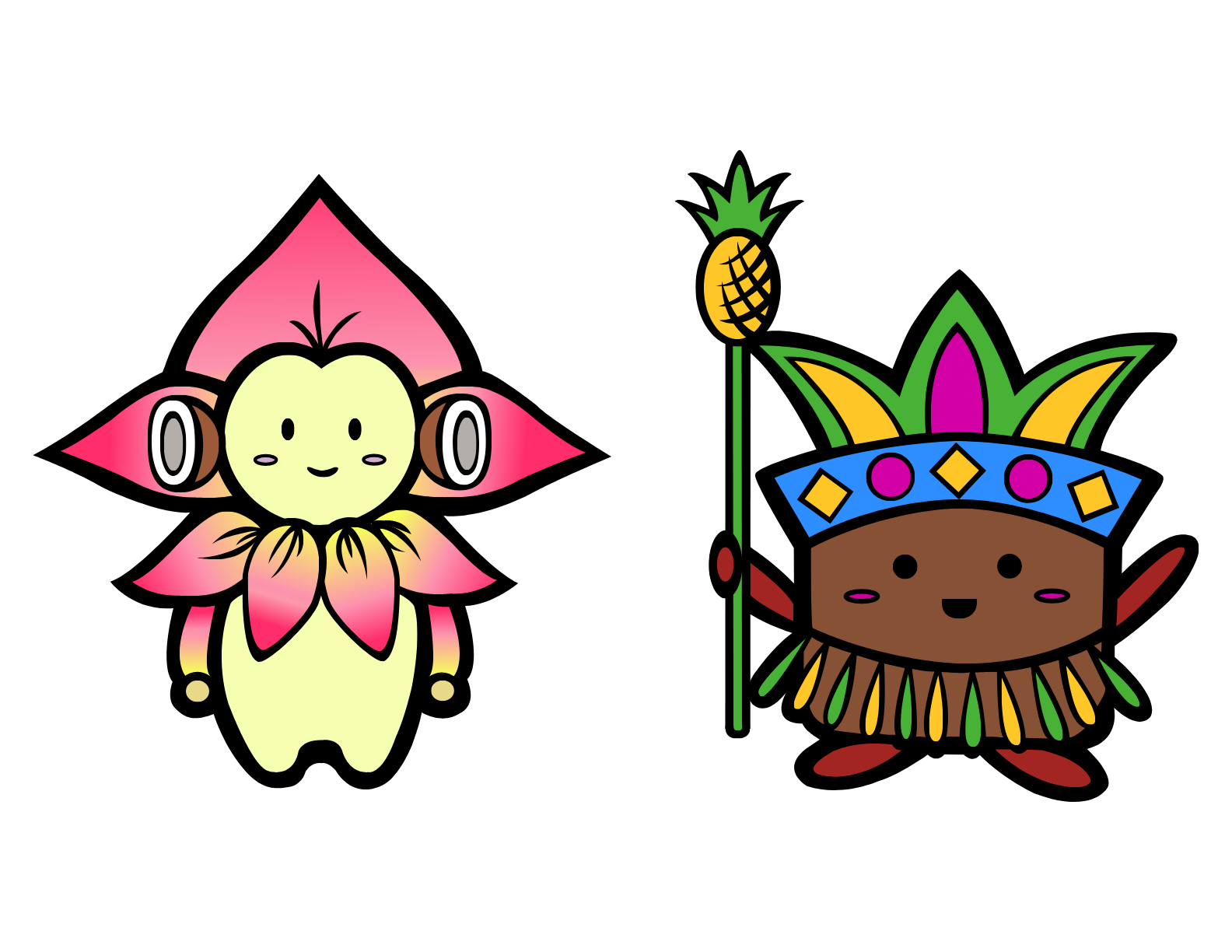Hawaiian Mascot Design